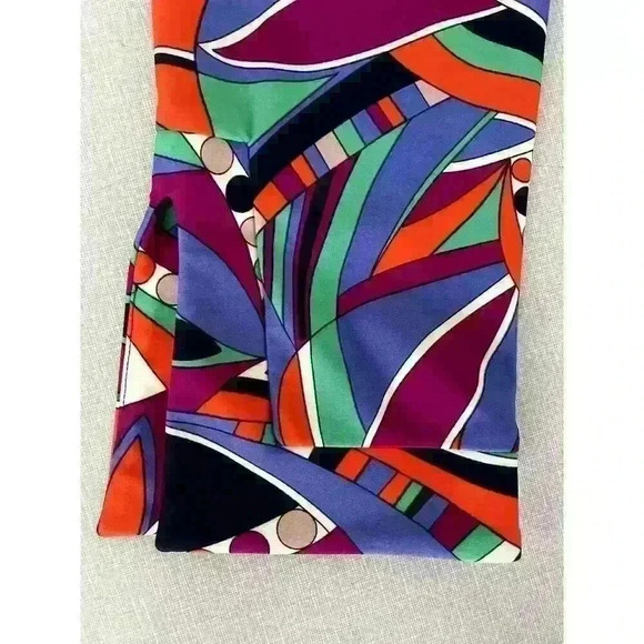 Jude Connally Sz S Megan Dress Retro Print Purple Stretch A-line Mod 60's Funky - Picture 12 of 16